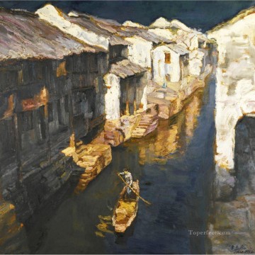 Paisaje de Suzhou Paisajes de China Pinturas al óleo